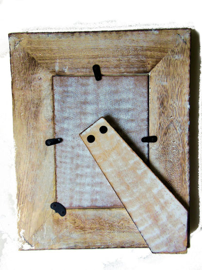 Children's colorful wild animals, sand art framed in wood.